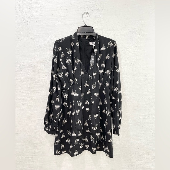 Re/Done 60s Cowboy Printed Bow Silk Dress - Picture 2 of 7